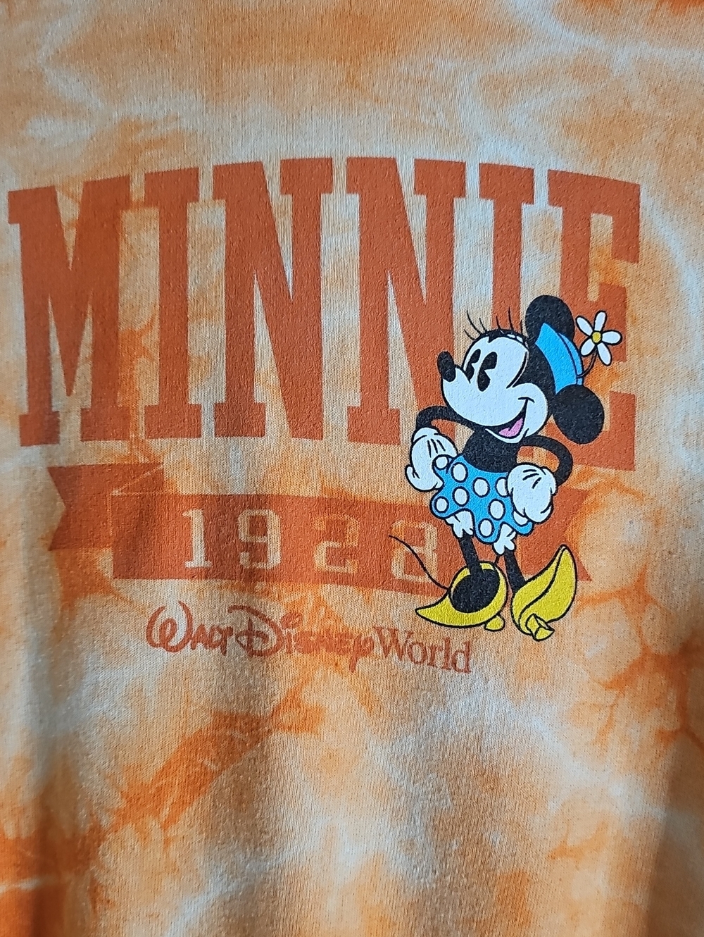Disney Kids Orange Plush Hoodie with Label - Picture 2 of 5